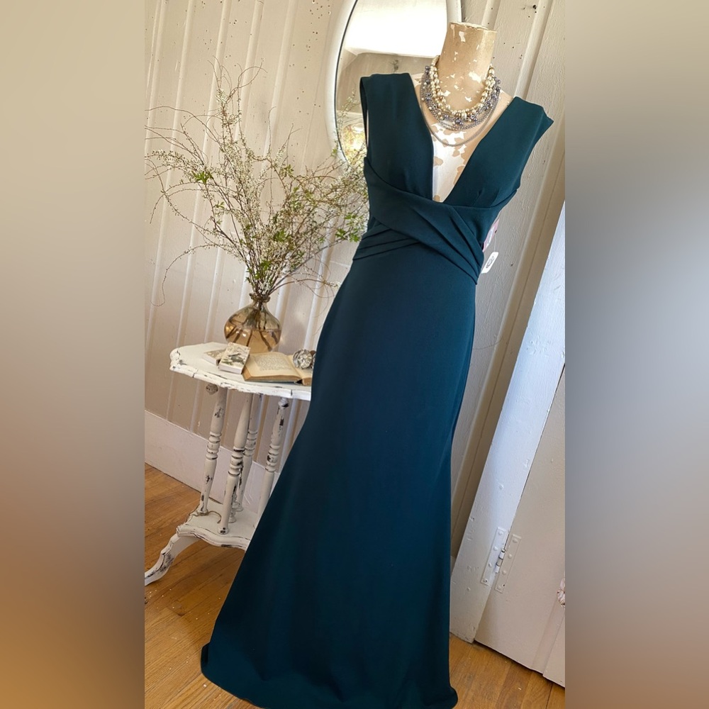 BHLDN Deep Teal Maxi Dress